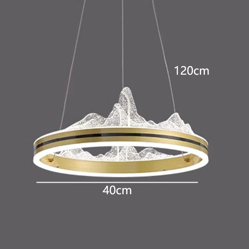 ZenithPeak LED Light Mountain Inspired Chandelier - Lumen Attic