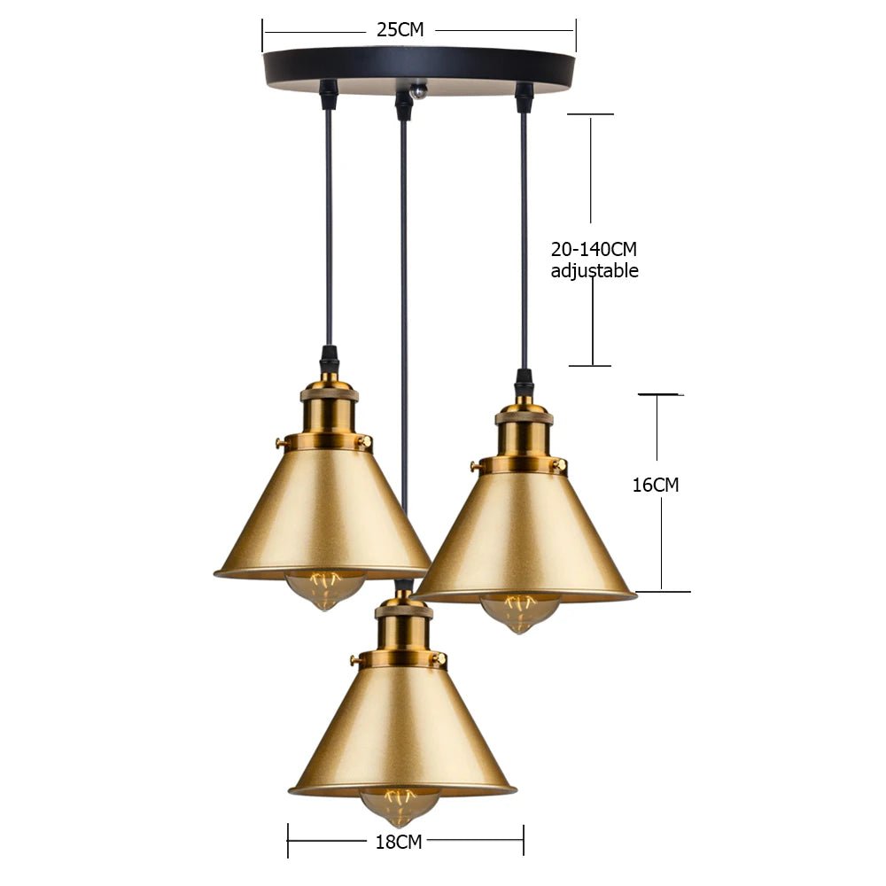 ZHAOKE Small Loft Style Pendant Lights - Lumen Attic