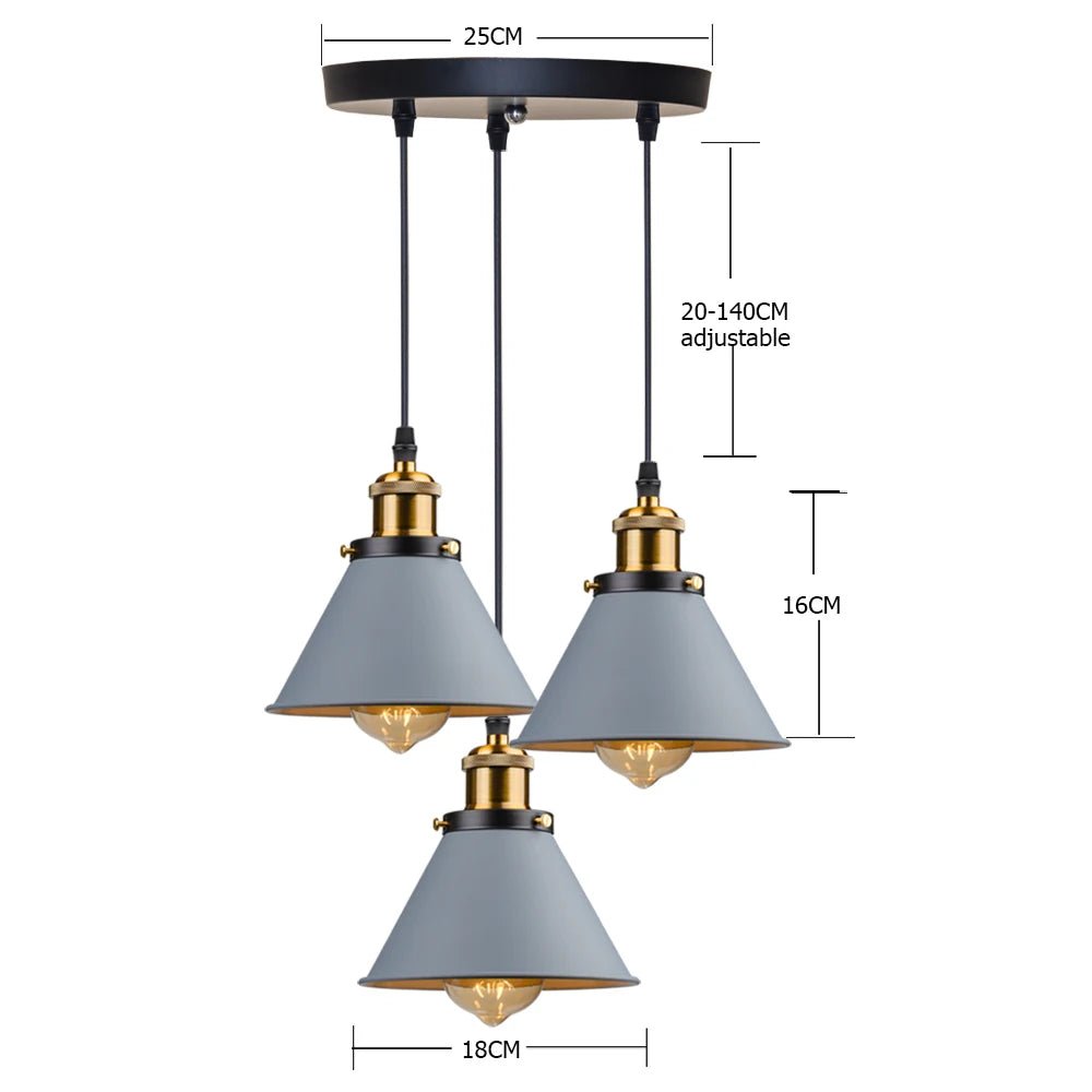 ZHAOKE Small Loft Style Pendant Lights - Lumen Attic