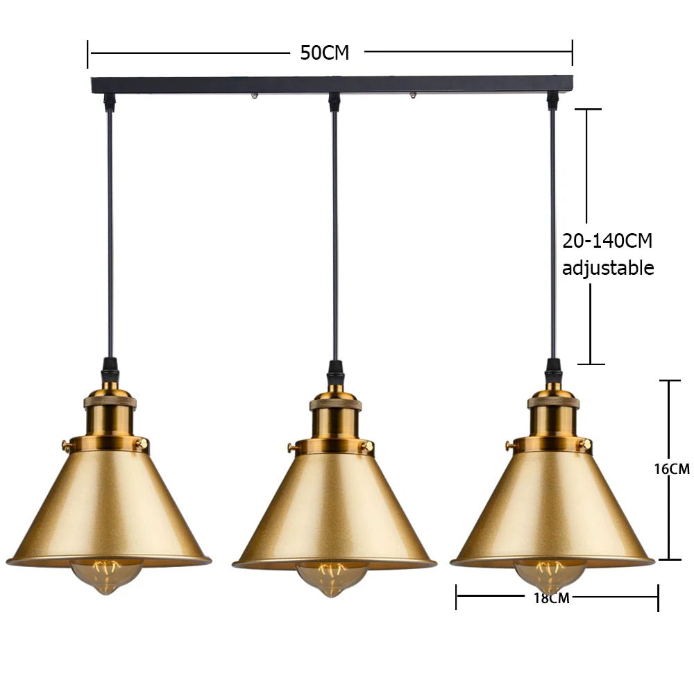 ZHAOKE Small Loft Style Pendant Lights - Lumen Attic