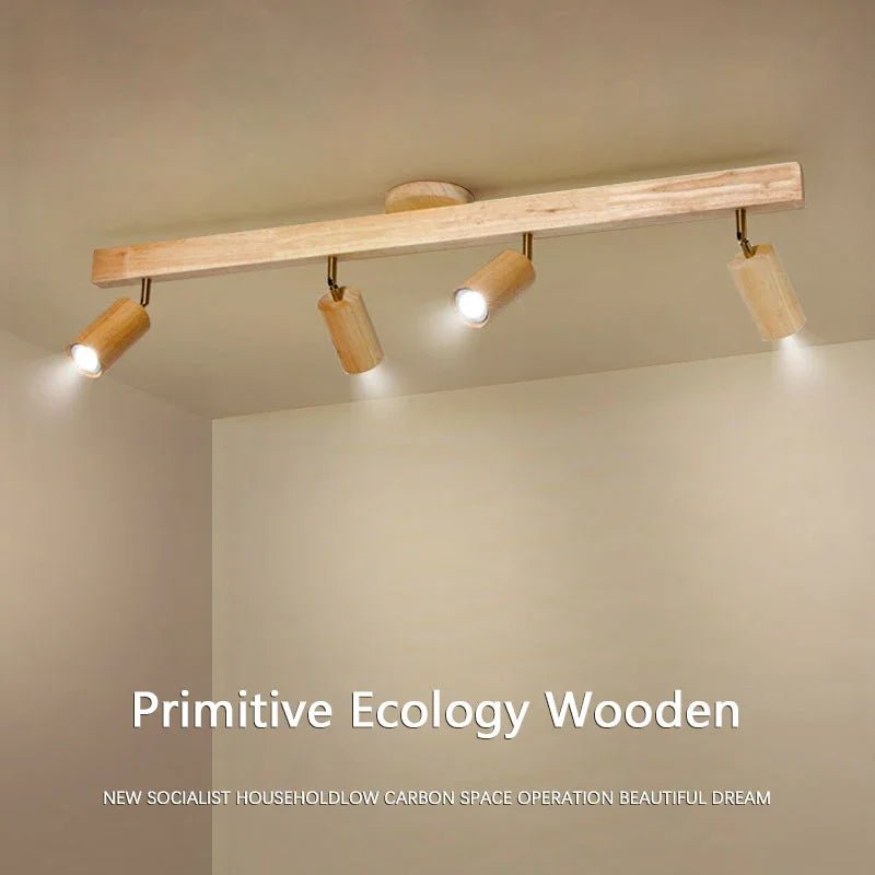 Zimu Timber Track LED Ceiling Spotlight - Lumen Attic