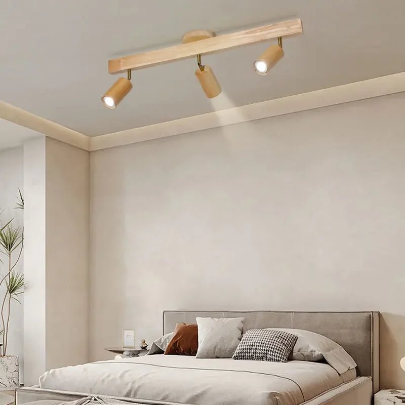 Zimu Timber Track LED Ceiling Spotlight - Lumen Attic