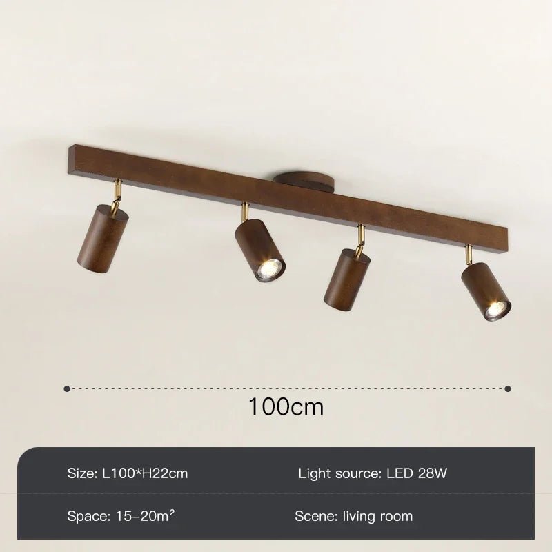 Zimu Timber Track LED Ceiling Spotlight - Lumen Attic