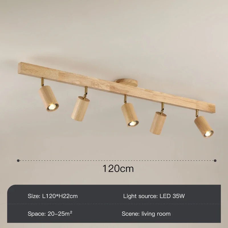 Zimu Timber Track LED Ceiling Spotlight - Lumen Attic